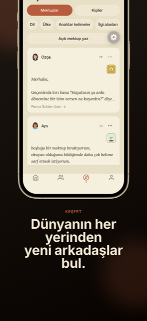 Penna keşfet ekranı